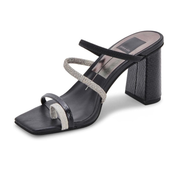Dolce Vita Women's Prisma Heeled Sandal in Onyx Stella - Picture 2 of 11